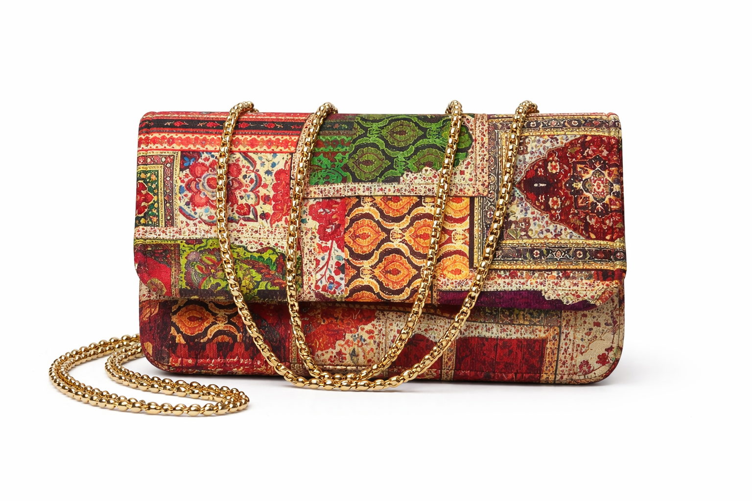 Persian Tapestry Patchwork Chain Bag