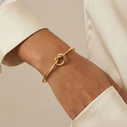 Bracelet, 18K Gold Plated Steel