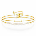 Bracelet, 18K Gold Plated Steel