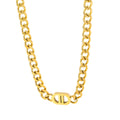 Necklace, 18K Gold Plated Steel