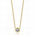 Necklace, 18K Gold Plated Steel
