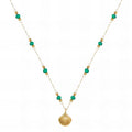 Necklace, 18K Gold Plated Steel