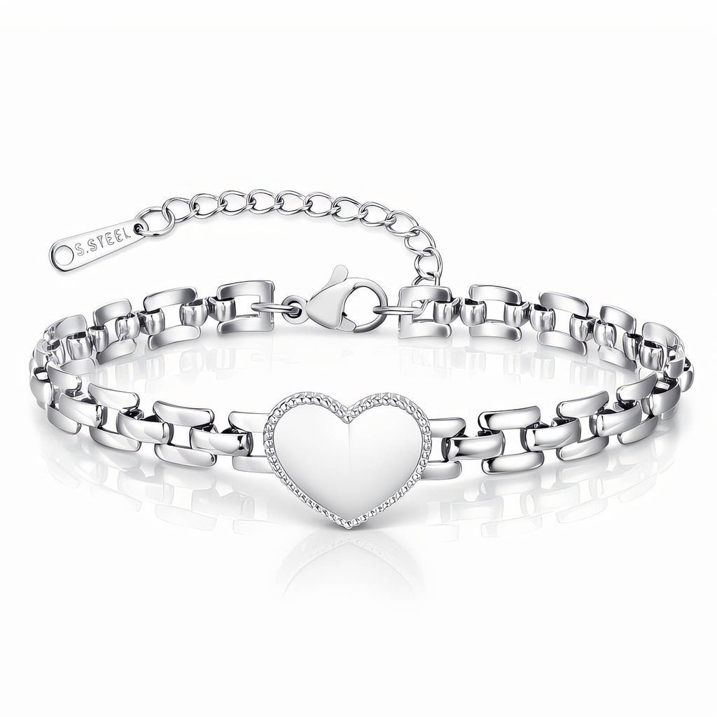 Heart Bracelet, Stainless Steel