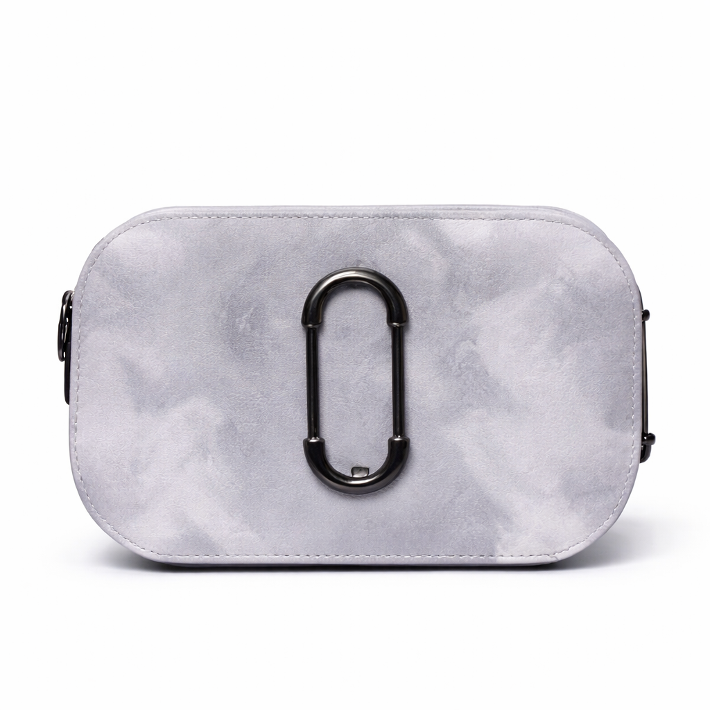 Marble Cloud Crossbody Bag with Signature Hardware